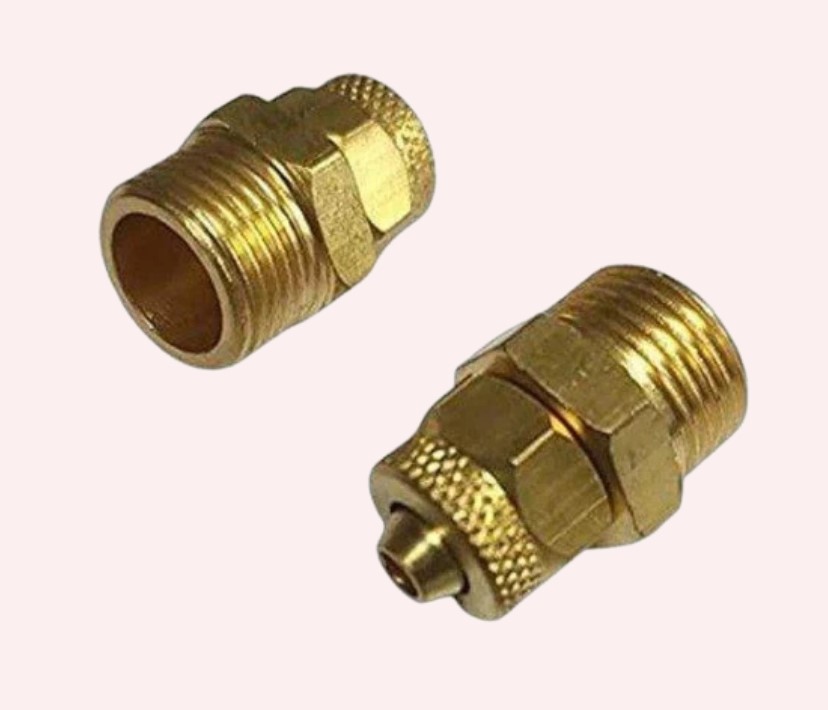 Premium Brass Male and Female Connectors for Electrical and Industrial Use, High Strength Copper Alloy Plug Connectors for Power, Control, and Signal Applications